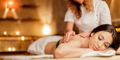 Relaxation massage therapy session